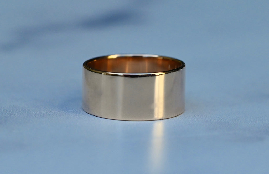 14k Gold Cigar Band Ring - Made To Order