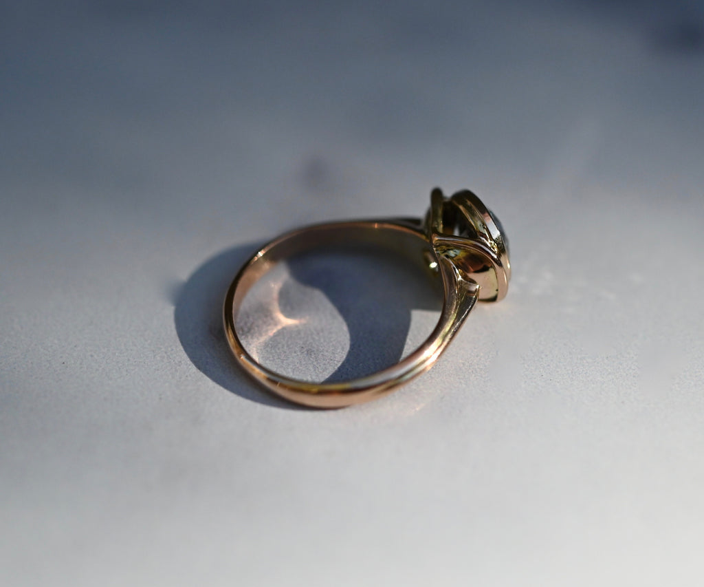 Solitaire 14k Gold Ring Setting - Made To Order