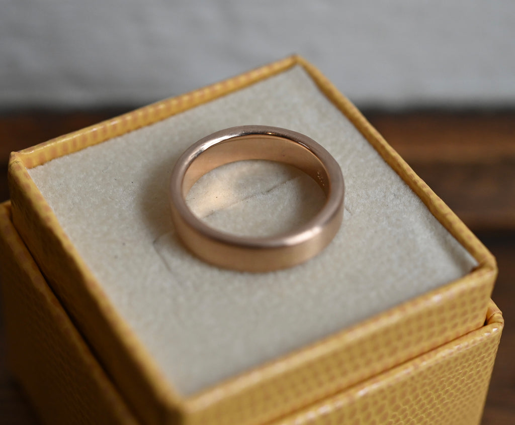 14k Gold Chubby Ring Band - Made to Order