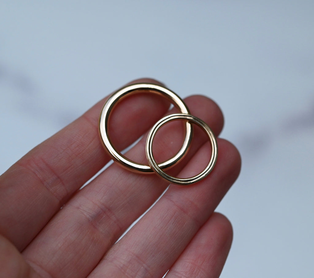Ridge 14k Gold Ring Band - Made To Order