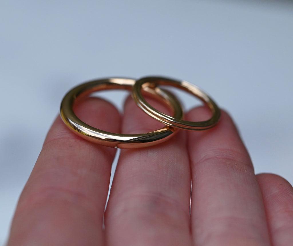 Ridge 14k Gold Ring Band - Made To Order