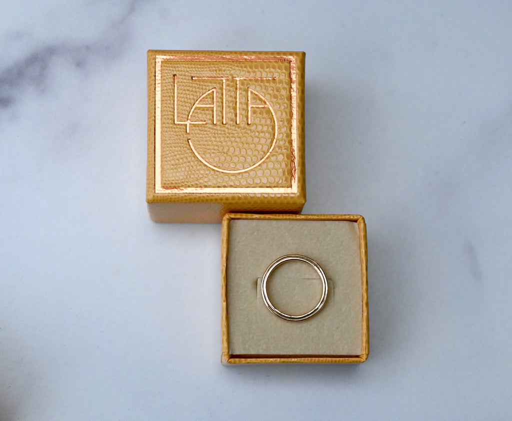 Ridge 14k Gold Ring Band - Made To Order