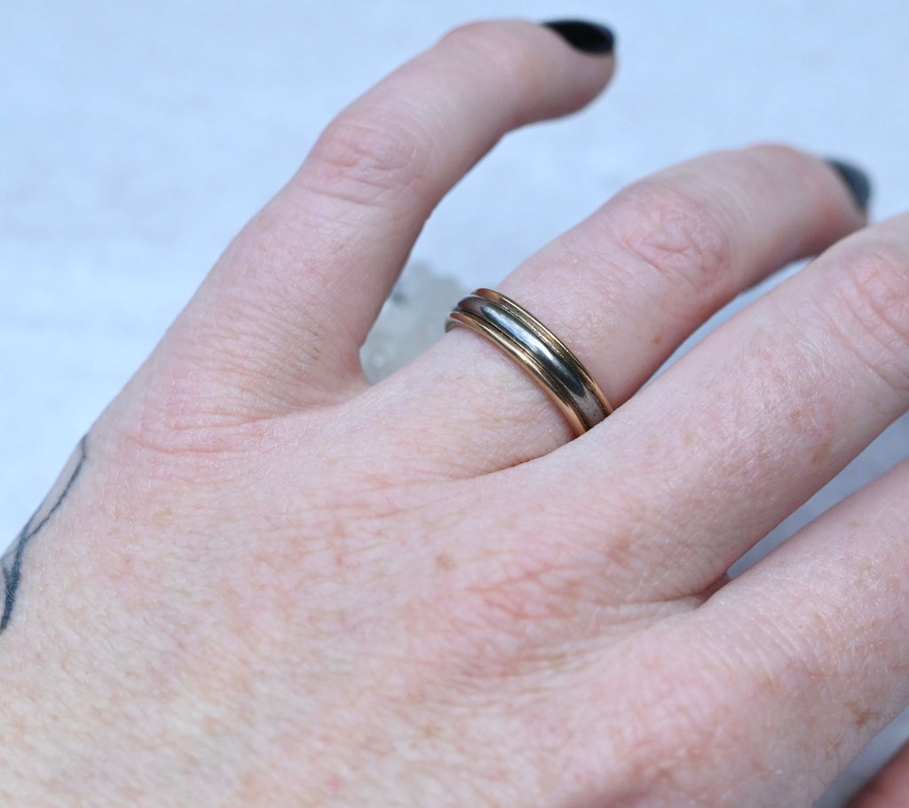 High Polish Meteorite & 14k Gold Ring - Made To Order Latta