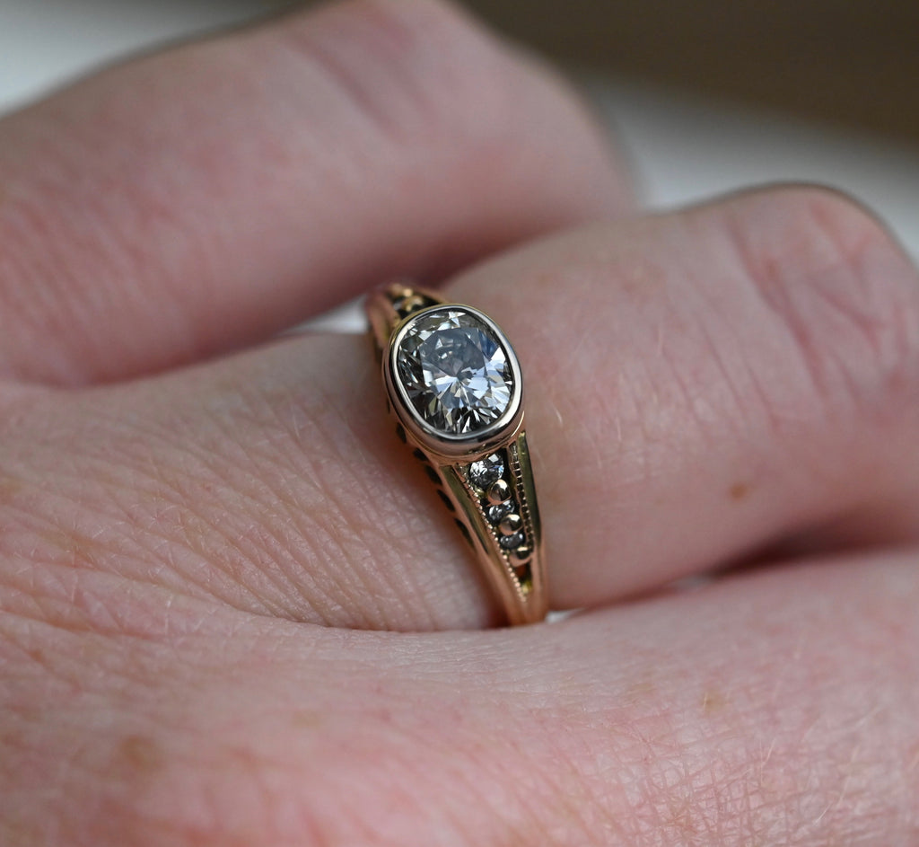 14k Gold & Diamond Customizable Ring - Made To Order Latta