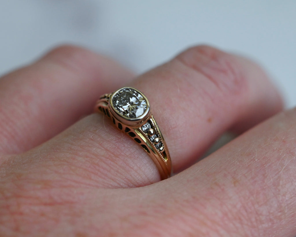 14k Gold & Diamond Customizable Ring - Made To Order Latta