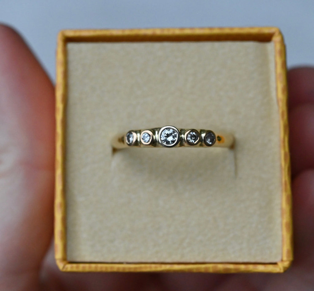 Halo 14k Gold & Diamond Ring - Made To Order Latta