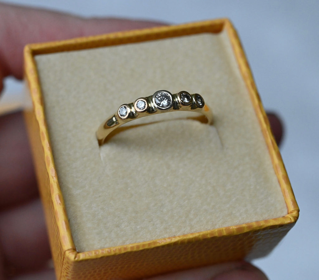 Halo 14k Gold & Diamond Ring - Made To Order Latta