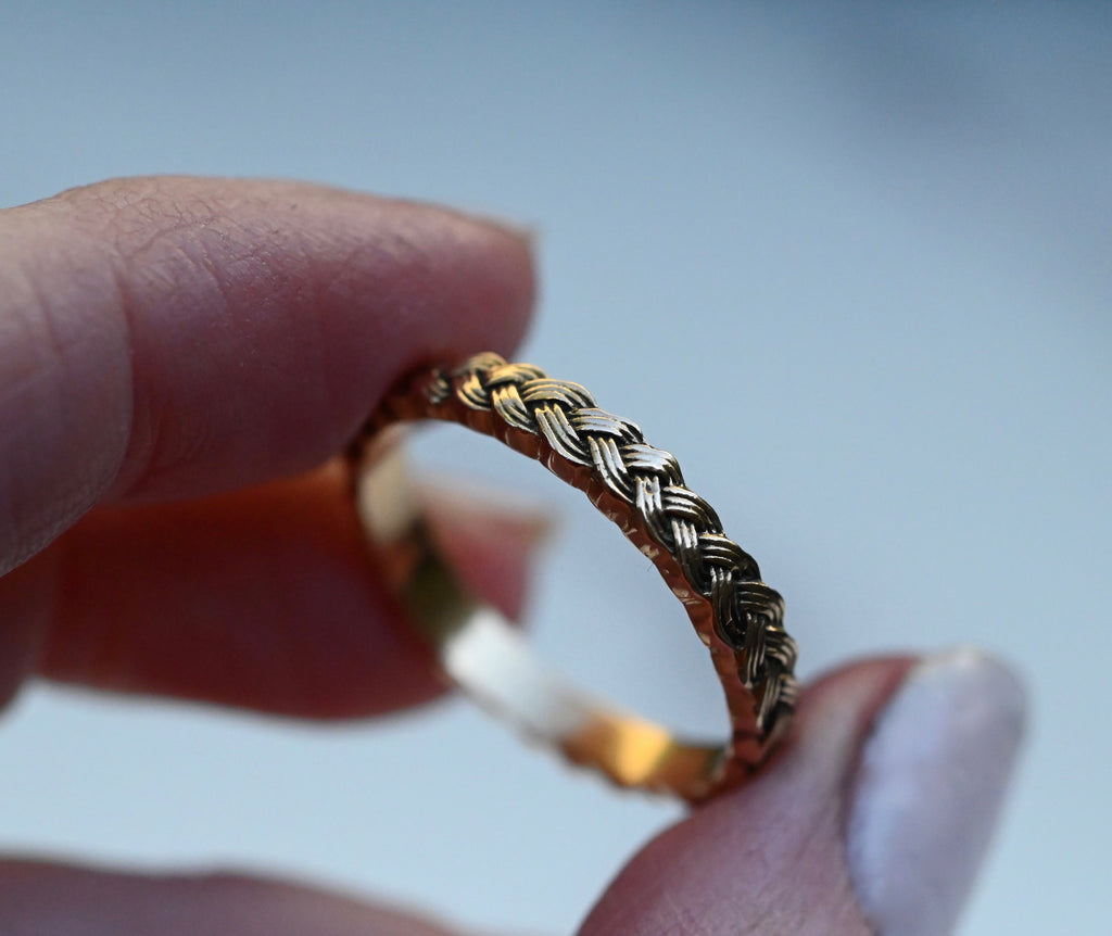 Braided 14k Gold Ring Band - Made To Order Latta