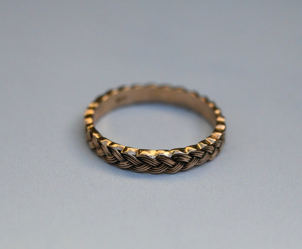 Braided 14k Gold Ring Band - Made To Order Latta