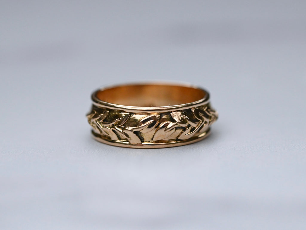 Vines 14k Gold Ring Band- Made to Order Latta