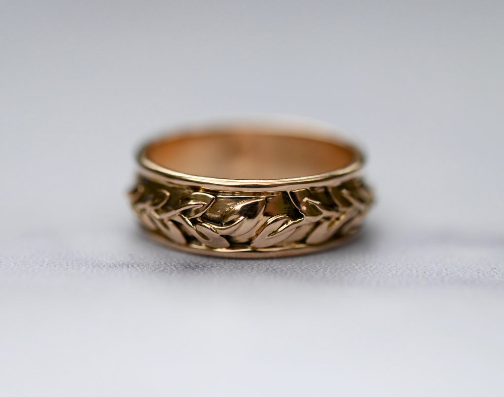 Vines 14k Gold Ring Band- Made to Order Latta