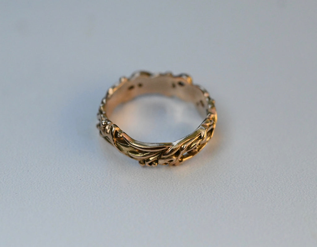  Tendril 14k Gold Ring Band - Made to Order