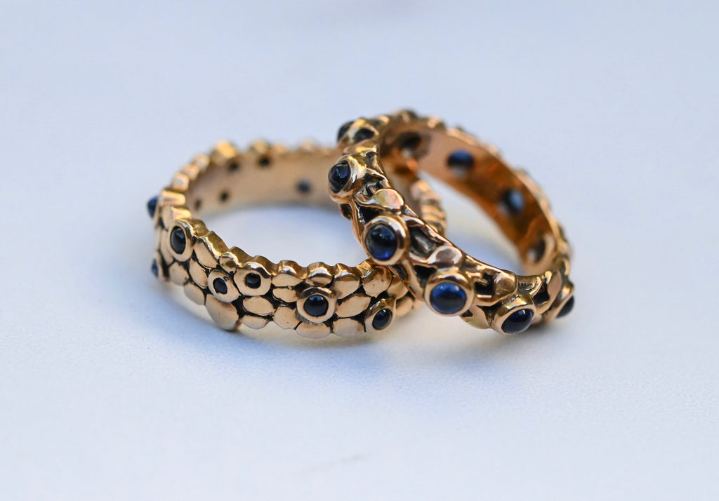  360 Sapphire 14k Gold Ring - Made To Order