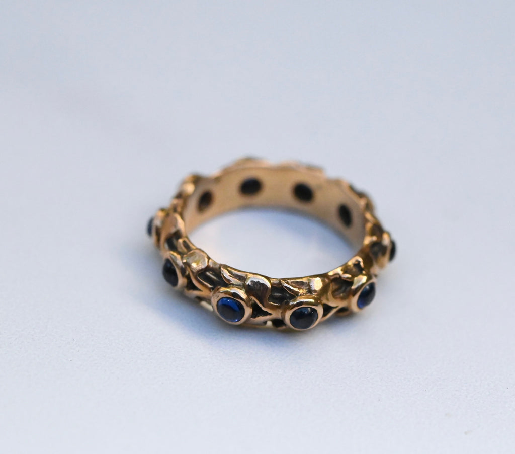  360 Sapphire 14k Gold Ring - Made To Order