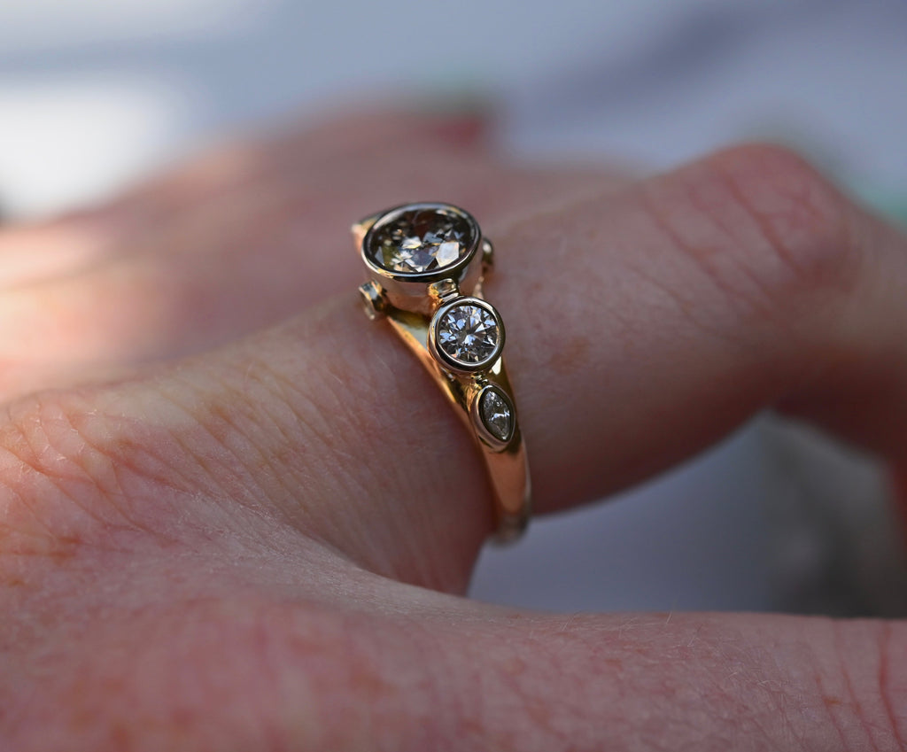 14k Gold & Diamond Customizable Ring - Made To Order Latta