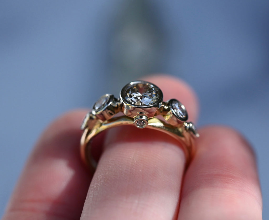 14k Gold & Diamond Customizable Ring - Made To Order Latta