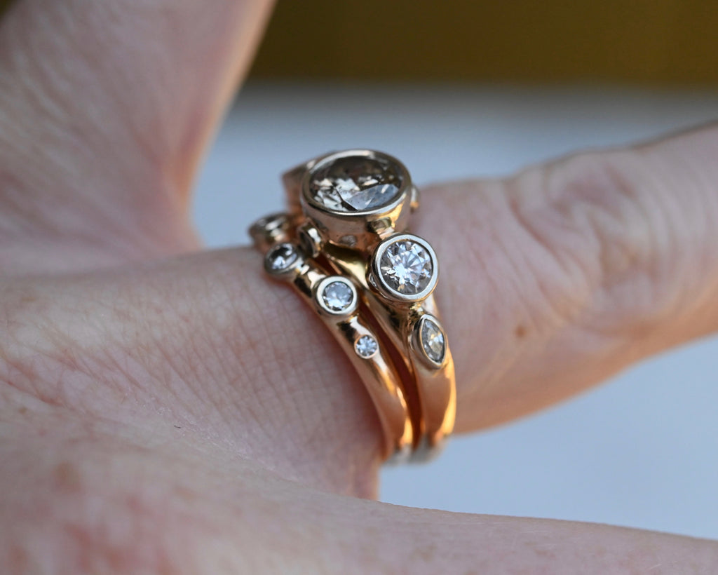 14k Gold & Diamond Customizable Ring - Made To Order Latta