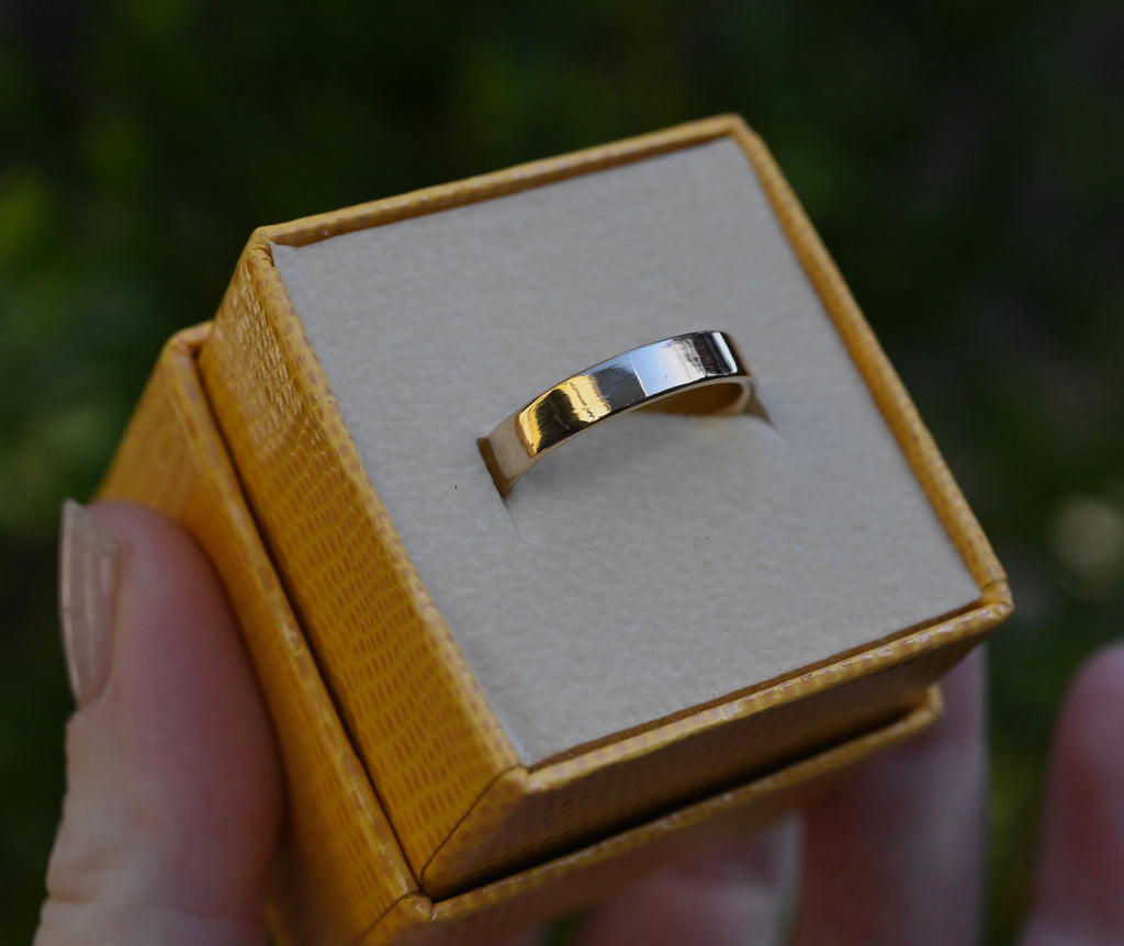 Simple High Polish 14k Gold Ring - Made To Order Latta